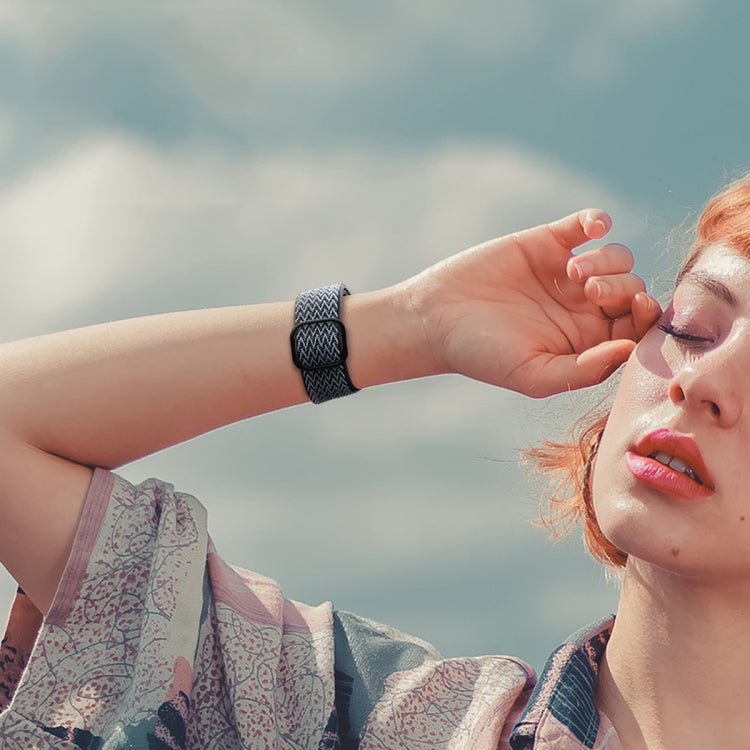 Wave Texture Nylon Watch Band For Apple Watch Ultra 49mm&Watch Ultra 2 49mm / Series 9&8&7 45mm / SE 3&SE 2&6&SE&5&4 44mm / 3&2&1 42mm(Storm Grey) by buy2fix