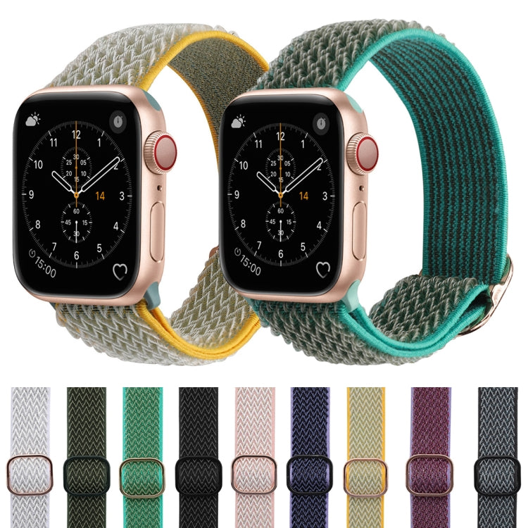 Wave Texture Nylon Watch Band For Apple Watch Ultra 49mm&Watch Ultra 2 49mm / Series 9&8&7 45mm / SE 3&SE 2&6&SE&5&4 44mm / 3&2&1 42mm(Storm Grey) by buy2fix