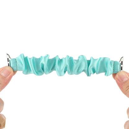 Scarf Hair Tie Watch Band For Apple Watch Ultra 49mm&Watch Ultra 2 49mm / Series 9&8&7 45mm / SE 3&SE 2&6&SE&5&4 44mm / 3&2&1 42mm(Sky Blue) by buy2fix