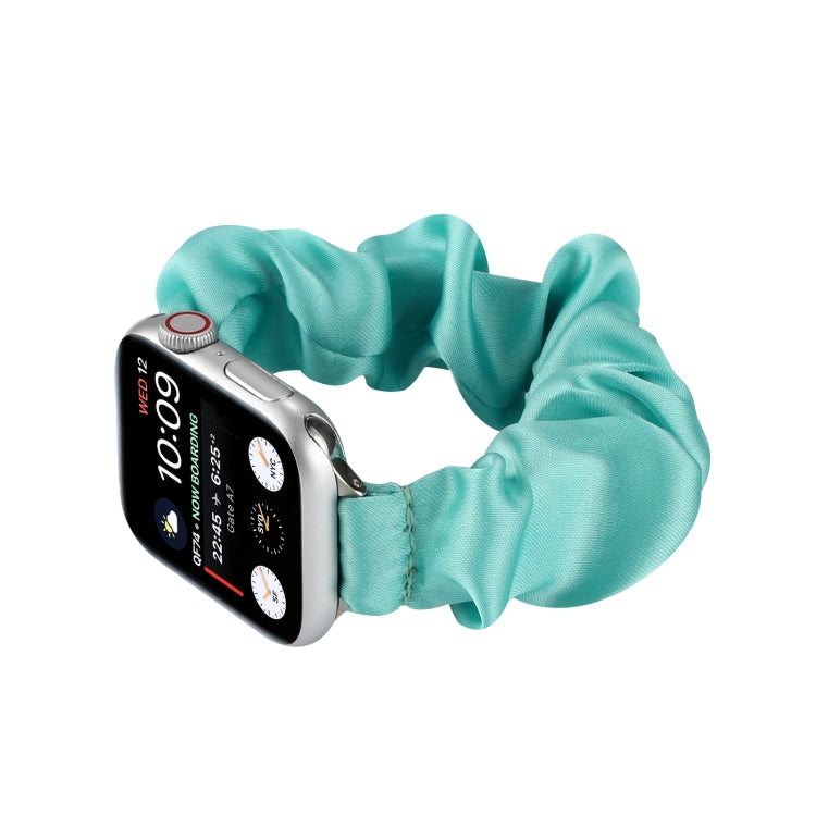 Scarf Hair Tie Watch Band For Apple Watch Series 9&8&7 41mm / SE 3&SE 2&6&SE&5&4 40mm / 3&2&1 38mm(Sky Blue) by buy2fix