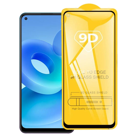 For OPPO A95 5G 9D Full Glue Full Screen Tempered Glass Film - OPPO Tempered Glass by buy2fix | Online Shopping UK | buy2fix