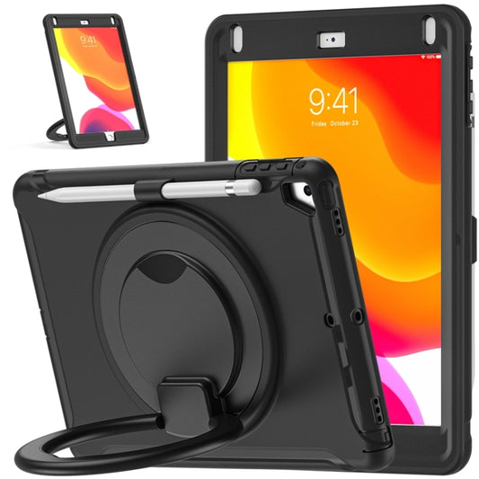 Shockproof TPU + PC Protective Case with 360 Degree Rotation Foldable Handle Grip Holder & Pen Slot For iPad 9.7 2018 / 2017 / Air 2 / Pro 9.7(Black) - iPad 9.7 (2018) & (2017) Cases by buy2fix | Online Shopping UK | buy2fix