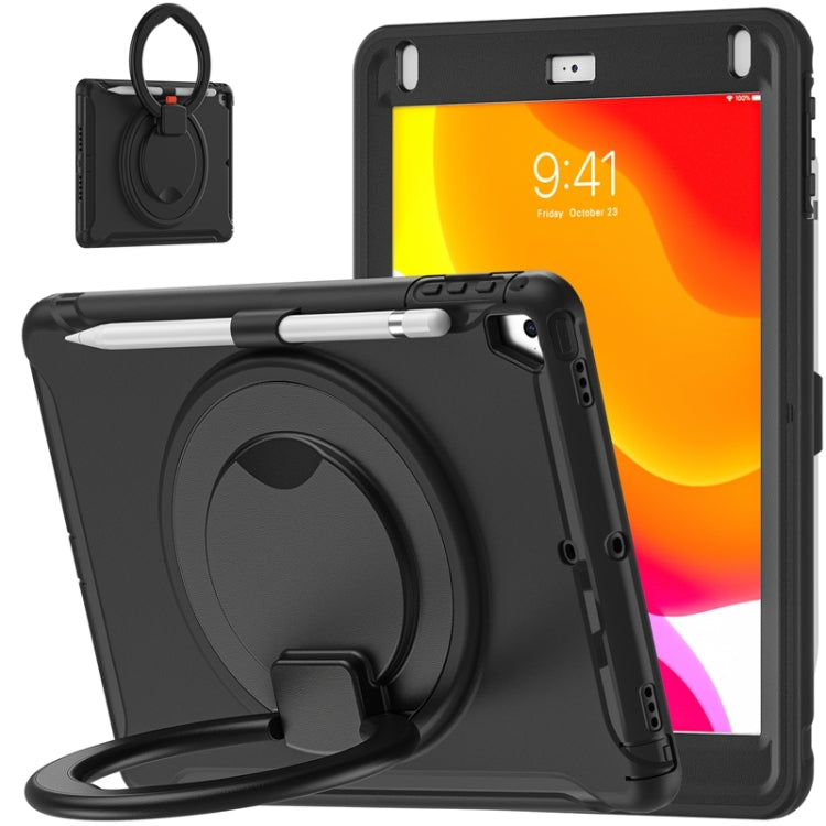 Shockproof TPU + PC Protective Case with 360 Degree Rotation Foldable Handle Grip Holder & Pen Slot For iPad 9.7 2018 / 2017 / Air 2 / Pro 9.7(Black) - iPad 9.7 (2018) & (2017) Cases by buy2fix | Online Shopping UK | buy2fix