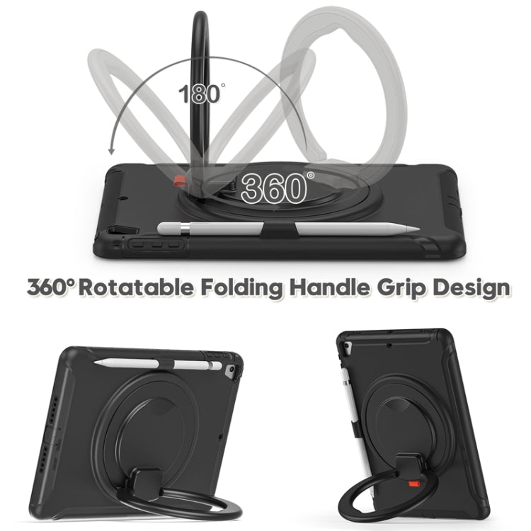 Shockproof TPU + PC Protective Case with 360 Degree Rotation Foldable Handle Grip Holder & Pen Slot For iPad 9.7 2018 / 2017 / Air 2 / Pro 9.7(Black) - iPad 9.7 (2018) & (2017) Cases by buy2fix | Online Shopping UK | buy2fix