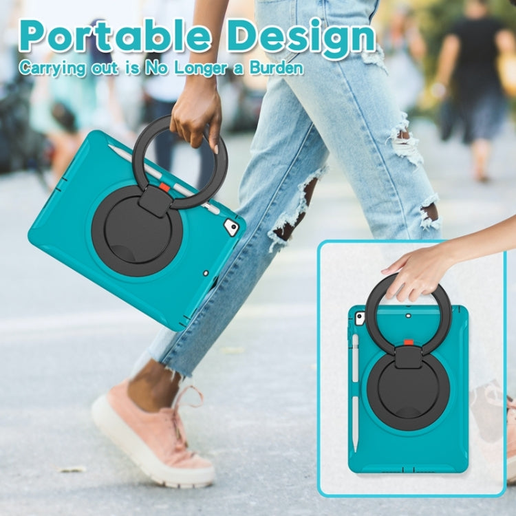 Shockproof  TPU + PC Protective Case with 360 Degree Rotation Foldable Handle Grip Holder & Pen Slot For iPad 9.7 2018 / 2017 / Air 2 / Pro 9.7(Blue) - iPad 9.7 (2018) & (2017) Cases by buy2fix | Online Shopping UK | buy2fix