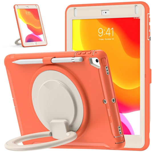 Shocproof TPU + PC Protective Case with 360 Degree Rotation Foldable Handle Grip Holder & Pen Slot For iPad 9.7 2018 / 2017 / Air 2 / Pro 9.7(Living Coral) - iPad 9.7 (2018) & (2017) Cases by buy2fix | Online Shopping UK | buy2fix