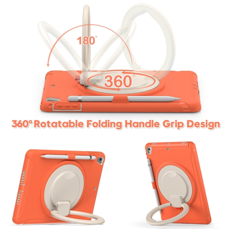 Shocproof TPU + PC Protective Case with 360 Degree Rotation Foldable Handle Grip Holder & Pen Slot For iPad 9.7 2018 / 2017 / Air 2 / Pro 9.7(Living Coral) - iPad 9.7 (2018) & (2017) Cases by buy2fix | Online Shopping UK | buy2fix