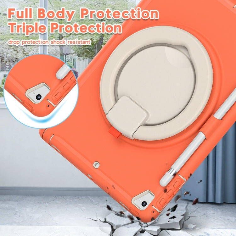Shocproof TPU + PC Protective Case with 360 Degree Rotation Foldable Handle Grip Holder & Pen Slot For iPad 9.7 2018 / 2017 / Air 2 / Pro 9.7(Living Coral) - iPad 9.7 (2018) & (2017) Cases by buy2fix | Online Shopping UK | buy2fix
