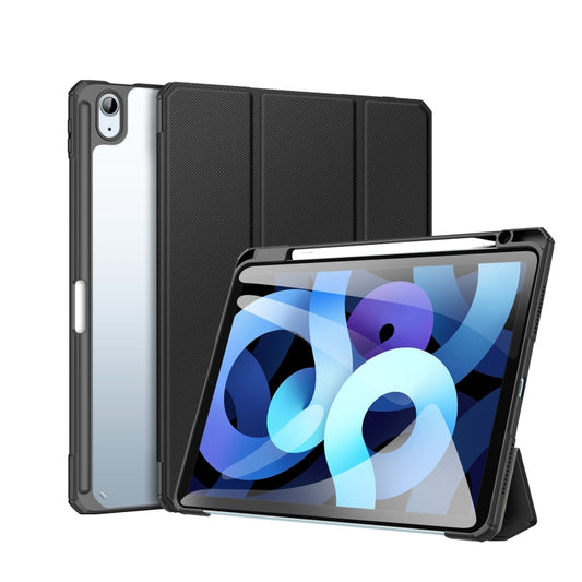 DUX DUCIS TOBY Series Shockproof PU Leather + PC + TPU Flip Smart Case For iPad Air 11 2025 / 2024 / Air 2022 / 2020 10.9(Black) - iPad Air (2022) / (2020) 10.9 Cases by DUX DUCIS | Online Shopping UK | buy2fix