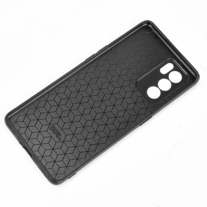 For OPPO Reno6 Pro Shockproof Sewing Cow Pattern Skin PC + PU + TPU Case(Black) - OPPO Cases by AZNS | Online Shopping UK | buy2fix