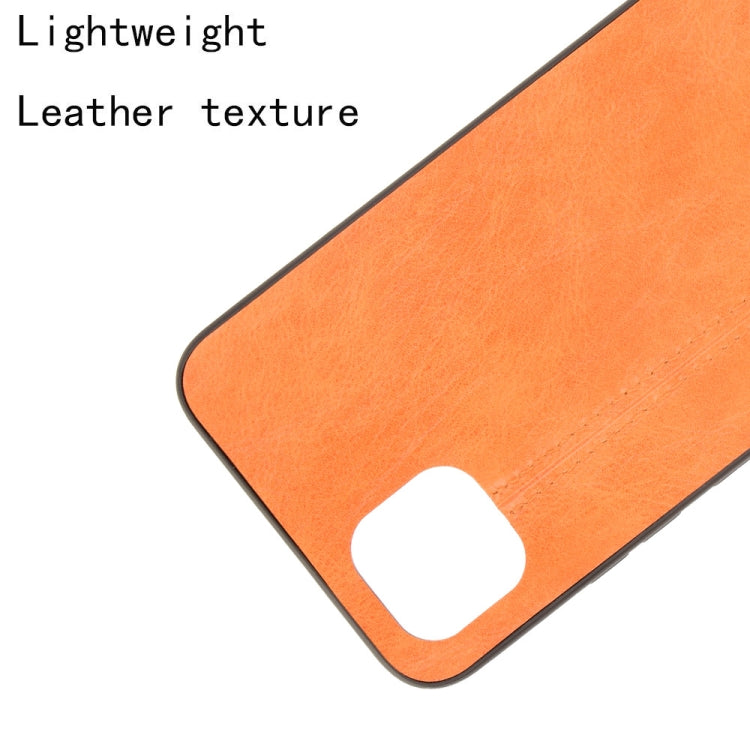 For OPPO Realme C11 2021 / Realme C20 Shockproof Sewing Cow Pattern Skin PC + PU + TPU Case(Orange) - Realme Cases by buy2fix | Online Shopping UK | buy2fix