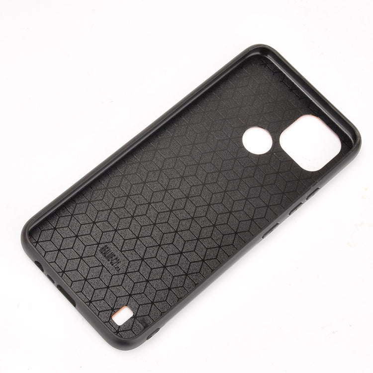 For OPPO Realme C21 Shockproof Sewing Cow Pattern Skin PC + PU + TPU Case(Blue) - Realme Cases by buy2fix | Online Shopping UK | buy2fix