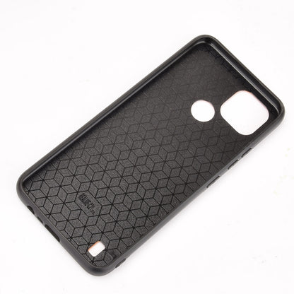 For OPPO Realme C21 Shockproof Sewing Cow Pattern Skin PC + PU + TPU Case(Blue) - Realme Cases by buy2fix | Online Shopping UK | buy2fix