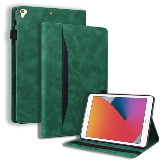 For iPad 9.7 2018 & 2017 / Pro 9.7 / Air 2 Business Shockproof Horizontal Flip Leather Case with Holder & Card Slots & Photo Frame & Pen Slot & Sleep / Wake-up Function(Green) - iPad Pro 9.7 inch Cases by buy2fix | Online Shopping UK | buy2fix