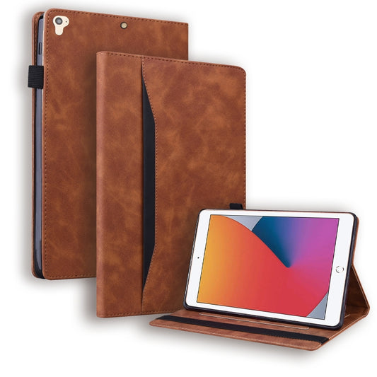 For iPad 9.7 2018 & 2017 / Pro 9.7 / Air 2 Business Shockproof Horizontal Flip Leather Case with Holder & Card Slots & Photo Frame & Pen Slot & Sleep / Wake-up Function(Brown) - iPad Pro 9.7 inch Cases by buy2fix | Online Shopping UK | buy2fix