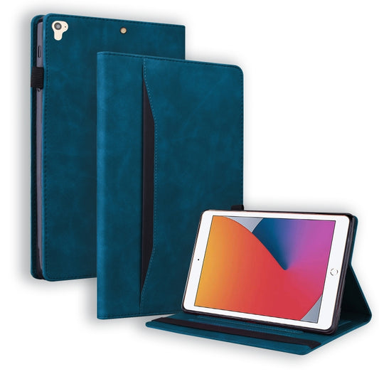 For iPad 9.7 2018 & 2017 / Pro 9.7 / Air 2 Business Shockproof Horizontal Flip Leather Case with Holder & Card Slots & Photo Frame & Pen Slot & Sleep / Wake-up Function(Blue) - iPad Pro 9.7 inch Cases by buy2fix | Online Shopping UK | buy2fix