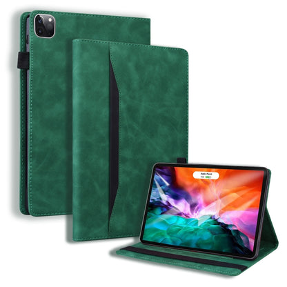 For iPad Pro 11 2022 / 2021 & 2018 / Air 2020 10.9 Business Shockproof Horizontal Flip Leather Tablet Case with Holder & Card Slots & Photo Frame & Pen Slot & Sleep / Wake-up Function(Green) - iPad Pro 11 (2022/2021) Cases by buy2fix | Online Shopping UK | buy2fix