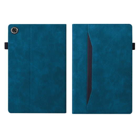 For Lenovo M10 Plus TB-X606F Business Shockproof Horizontal Flip Leather Case with Holder & Card Slots & Photo Frame & Pen Slot & Sleep / Wake-up Function(Blue) - Lenovo by buy2fix | Online Shopping UK | buy2fix