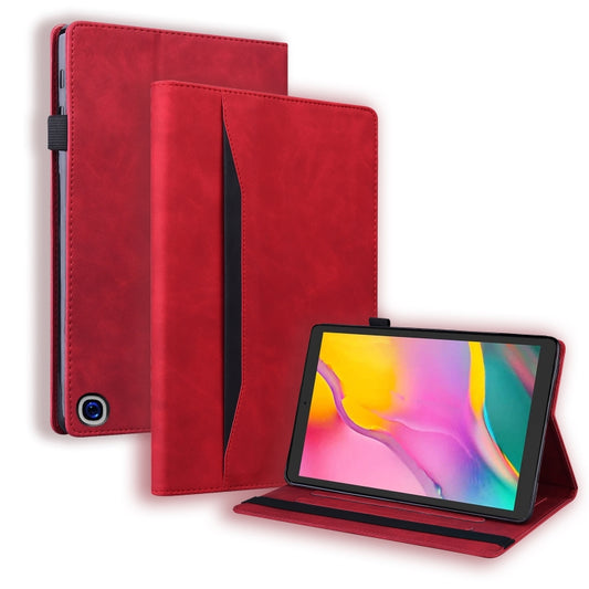 For Amazon Fire HD 10 2023 / 10 Plus 2021 Business Shockproof Horizontal Flip Leather Case with Holder & Card Slots & Photo Frame & Pen Slot & Sleep / Wake-up Function(Red) - Amazon by buy2fix | Online Shopping UK | buy2fix