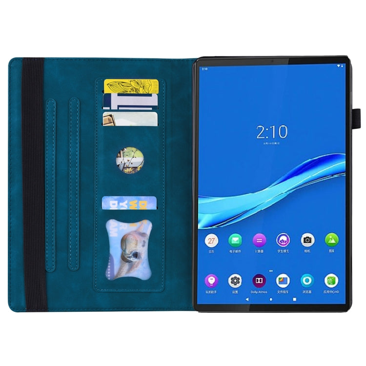For Lenovo Tab M10 HD Gen 2 TB-X306F Business Shockproof Horizontal Flip Leather Case with Holder & Card Slots & Photo Frame & Pen Slot(Blue) - Lenovo by buy2fix | Online Shopping UK | buy2fix