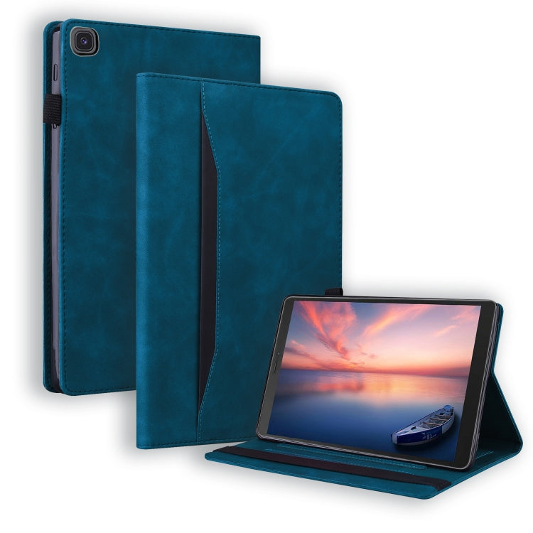 For Samsung Galaxy Tab A 8.0 2019 SM-T290 / SM-T295 Business Shockproof Horizontal Flip Leather Case with Holder & Card Slots & Photo Frame & Pen Slot(Blue) - Other Galaxy Tab PC by buy2fix | Online Shopping UK | buy2fix