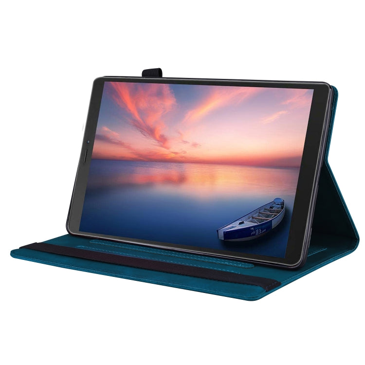 For Samsung Galaxy Tab A 8.0 2019 SM-T290 / SM-T295 Business Shockproof Horizontal Flip Leather Case with Holder & Card Slots & Photo Frame & Pen Slot(Blue) - Other Galaxy Tab PC by buy2fix | Online Shopping UK | buy2fix