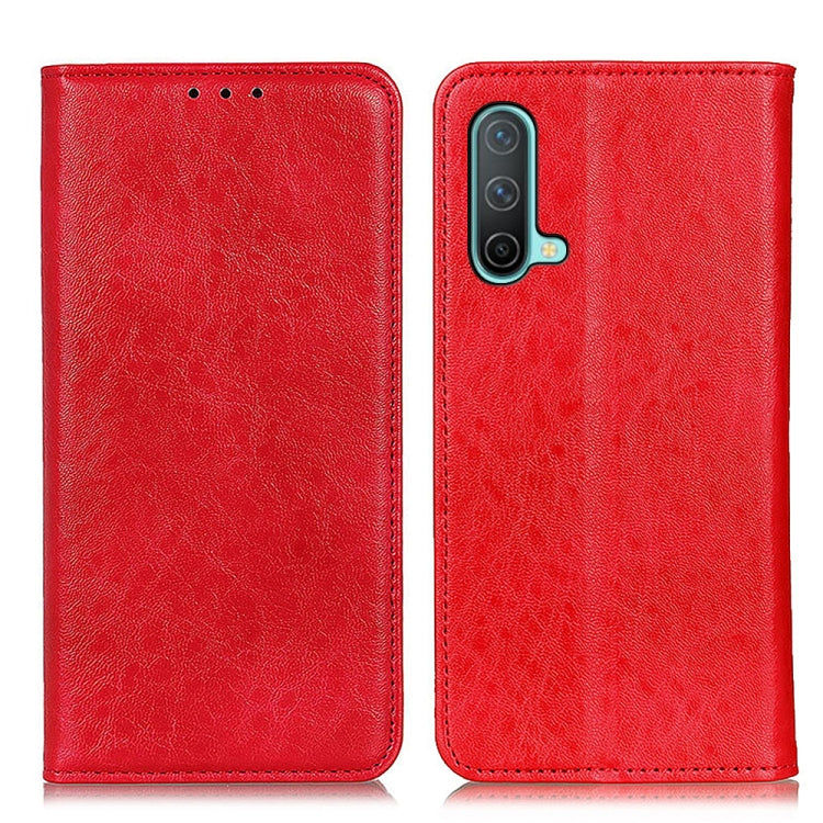 For OnePlus Nord CE 5G Magnetic Crazy Horse Texture Horizontal Flip Leather Case with Holder & Card Slots & Wallet(Red) - OnePlus Cases by buy2fix | Online Shopping UK | buy2fix