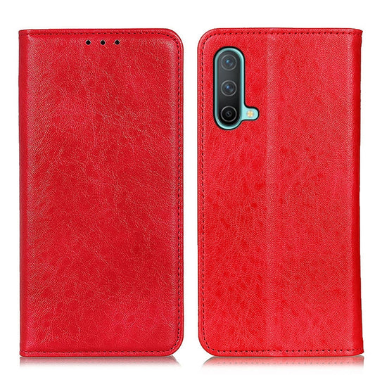 For OnePlus Nord CE 5G Magnetic Crazy Horse Texture Horizontal Flip Leather Case with Holder & Card Slots & Wallet(Red) - OnePlus Cases by buy2fix | Online Shopping UK | buy2fix