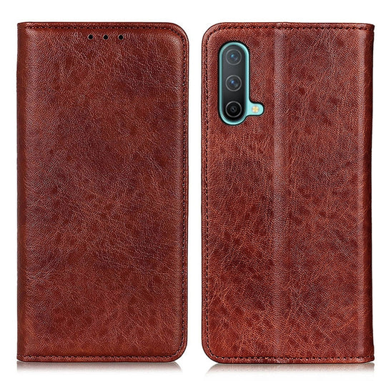 For OnePlus Nord CE 5G Magnetic Crazy Horse Texture Horizontal Flip Leather Case with Holder & Card Slots & Wallet(Brown) - OnePlus Cases by buy2fix | Online Shopping UK | buy2fix