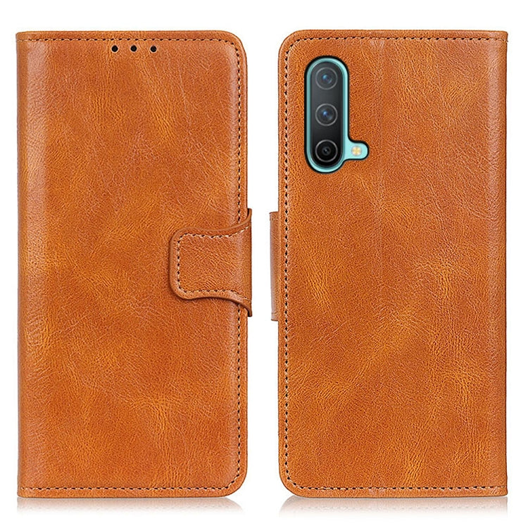 For OnePlus Nord CE 5G Mirren Crazy Horse Texture Horizontal Flip Leather Case with Holder & Card Slots & Wallet(Brown) - OnePlus Cases by buy2fix | Online Shopping UK | buy2fix