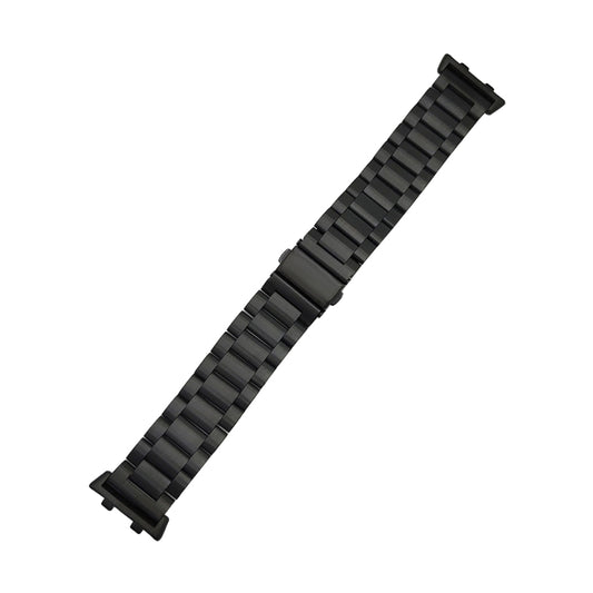 For OPPO Watch 46mm Three-beads Steel Watch Band(Black) -  by buy2fix | Online Shopping UK | buy2fix