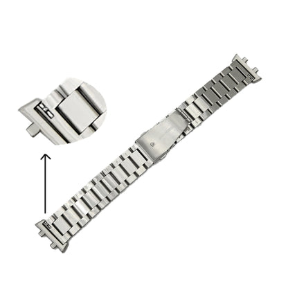 For OPPO Watch 46mm Three-beads Steel Watch Band(Black) -  by buy2fix | Online Shopping UK | buy2fix