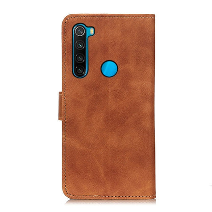 For Xiaomi Redmi Note 8 2021 KHAZNEH Retro Texture PU + TPU Horizontal Flip Leather Case with Holder & Card Slots & Wallet(Brown) - Xiaomi Cases by buy2fix | Online Shopping UK | buy2fix