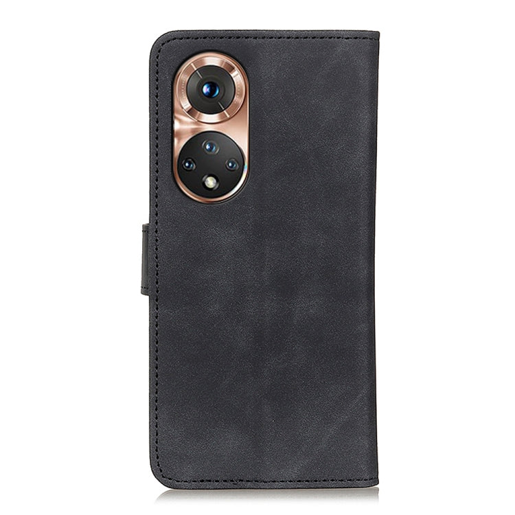 For Honor 50 KHAZNEH Retro Texture PU + TPU Horizontal Flip Leather Case with Holder & Card Slots & Wallet(Black) - Honor Cases by buy2fix | Online Shopping UK | buy2fix