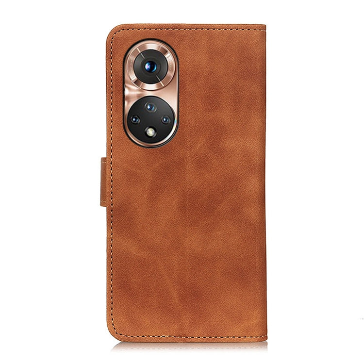For Honor 50 KHAZNEH Retro Texture PU + TPU Horizontal Flip Leather Case with Holder & Card Slots & Wallet(Brown) - Honor Cases by buy2fix | Online Shopping UK | buy2fix