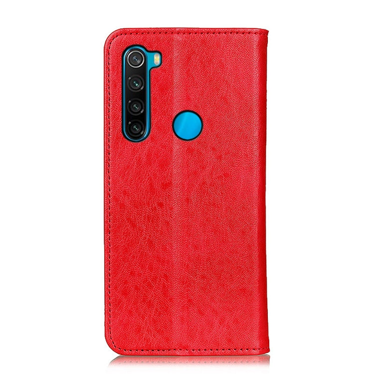 For Xiaomi Redmi Note 8 2021 Magnetic Crazy Horse Texture Horizontal Flip Leather Case with Holder & Card Slots & Wallet(Red) - Xiaomi Cases by buy2fix | Online Shopping UK | buy2fix