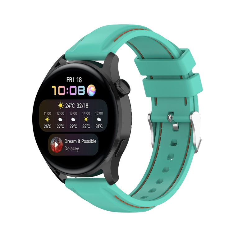For Huawei Watch 3 / 3 Pro 22mm Silicone Watch Band(Green) by buy2fix