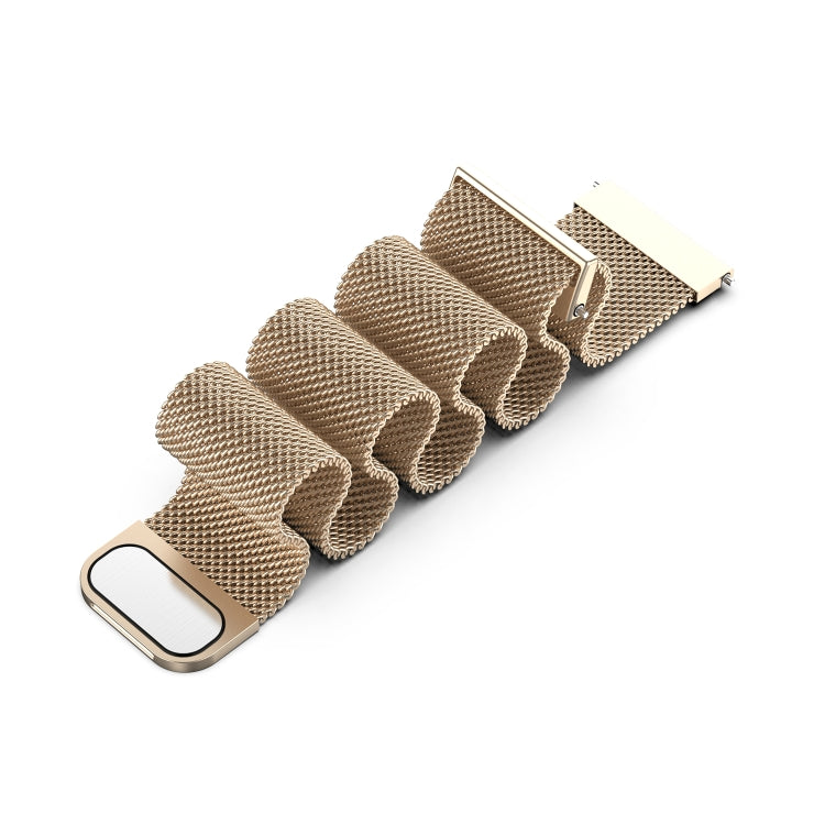 For Huawei Watch 3 / 3 Pro 22mm Milanese Loop Watch Band(Champagne Gold) by buy2fix