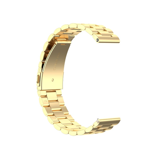 For Huawei Watch 3 / 3 Pro 22mm Three-beads Steel Watch Band(Gold) by buy2fix