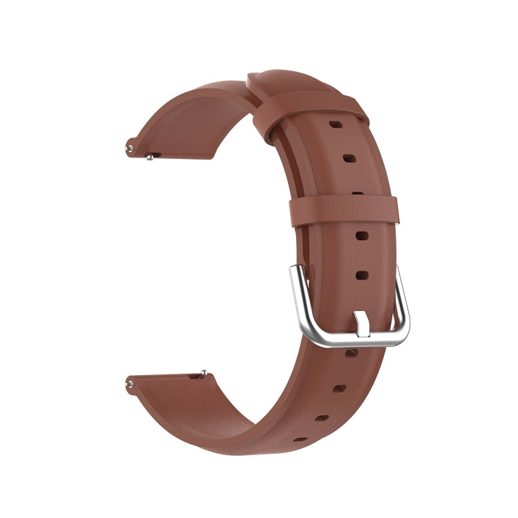 For Huawei Watch 3 / 3 Pro 22mm Round Tail Leather Watch Band(Brown) by buy2fix