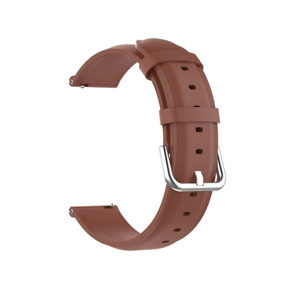 For Huawei Watch 3 / 3 Pro 22mm Round Tail Leather Watch Band(Brown) by buy2fix