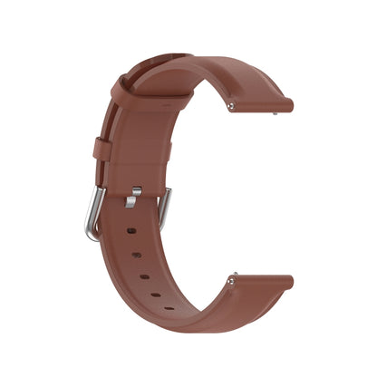 For Huawei Watch 3 / 3 Pro 22mm Round Tail Leather Watch Band(Brown) by buy2fix