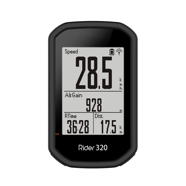 For Bryton Rider 430 / 320 Universal Silicone Protective Case Cover(Black) - Watch Case by buy2fix | Online Shopping UK | buy2fix