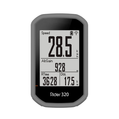 For Bryton Rider 430 / 320 Universal Silicone Protective Case Cover(Grey) - Watch Case by buy2fix | Online Shopping UK | buy2fix