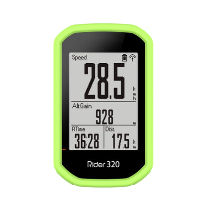 For Bryton Rider 430 / 320 Universal Silicone Protective Case Cover(Lime Green) - Watch Case by buy2fix | Online Shopping UK | buy2fix