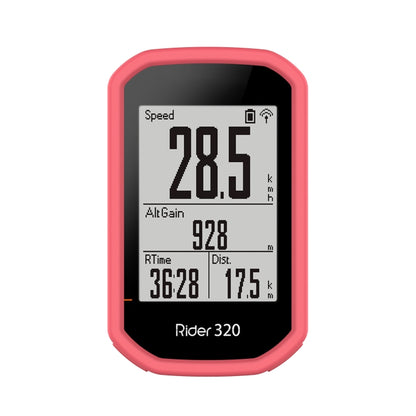 For Bryton Rider 430 / 320 Universal Silicone Protective Case Cover(Peach Red) - Watch Case by buy2fix | Online Shopping UK | buy2fix