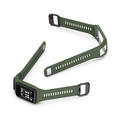For Tomtom 4 Silicone Watch Band(Dark Green) - Watch Bands by buy2fix | Online Shopping UK | buy2fix