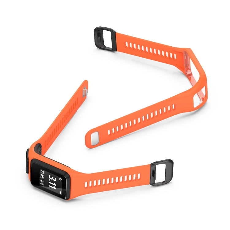 For Tomtom 4 Silicone Watch Band(Orange) - Watch Bands by buy2fix | Online Shopping UK | buy2fix