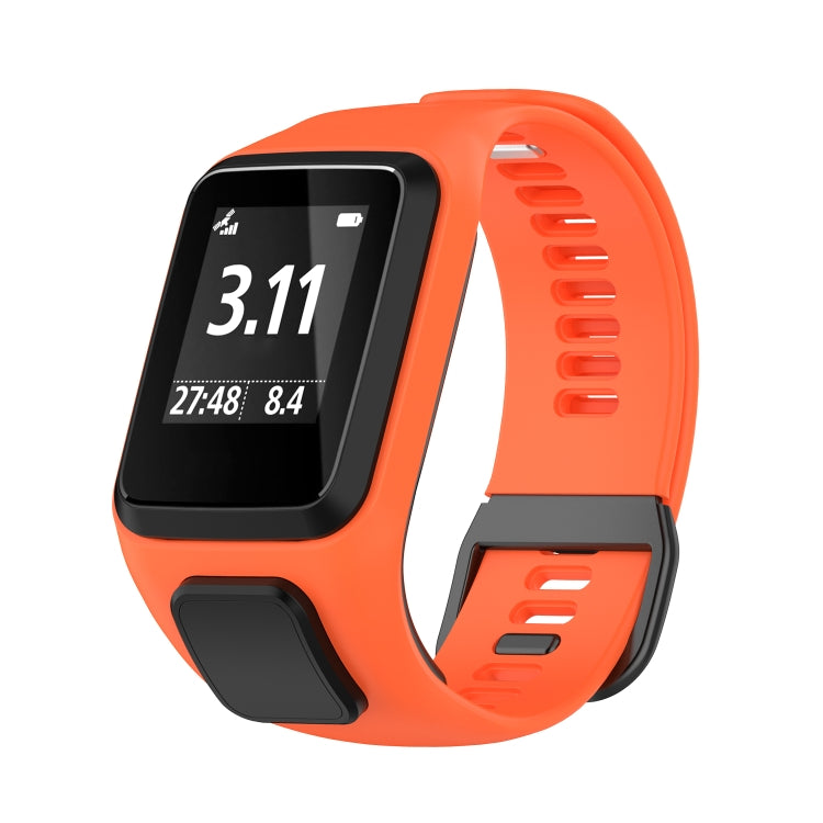For Tomtom 4 Silicone Watch Band(Orange) - Watch Bands by buy2fix | Online Shopping UK | buy2fix