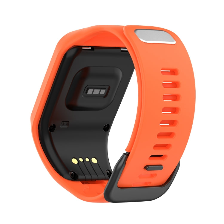 For Tomtom 4 Silicone Watch Band(Orange) - Watch Bands by buy2fix | Online Shopping UK | buy2fix